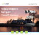 VIDEO NADZORNI KOMPLET 2x4MP: 1x PoE snemalnik, 2x 4MP kamera, 2x 20m UTP kabla, Uniview