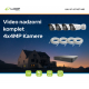 VIDEO NADZORNI KOMPLET 4x4MP: 1x PoE snemalnik, 4x 4MP kamera, 4x 20m UTP kabla, Uniview